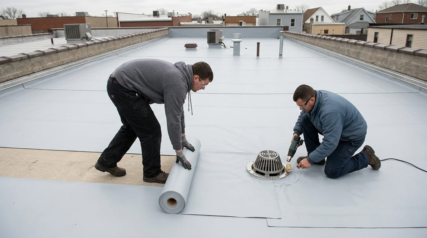 Flat Roof Replacement: Drainage, Recover vs. Tear-Off, and What It Costs